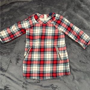 Baby Gap red plaid tunic